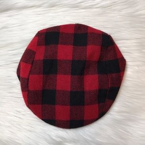 Rising Star Buffalo Check Flannel Newsboy Cap